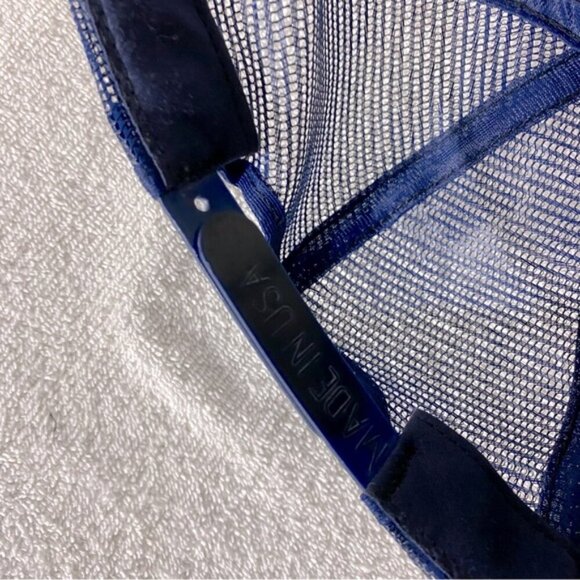 Vintage Blue Hammonds&Swaffords Paint&Body Shop Mesh Back Snap Back Trucker Hat - Picture 6 of 10